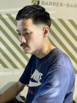 バーバーバー アカバネ(BARBER-BAR AKABANE) アイロンパーマで直毛改善【BARBERーBAR】