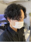 センターパート/波巻きパーマ/スパイラル/ツイストスパイラル