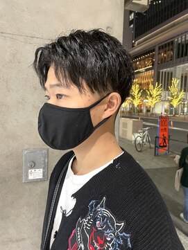 ナチュラル ヒーロー(Natural HERO) 波巻き風フェードマッシュ