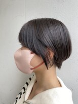 ジュエ ヘアー デザイン(Jue hair design)&nbsp;丸みショート×ブルーブラック