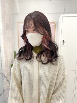 ローウェ 渋谷(Louwe) イヤリングカラーでピンクベージュに♪《misaki》