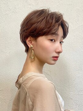 ハウスアンドヘアーワークス(House&Hair works) 前髪長め大人小顔ショート30代40代50代　藤沢