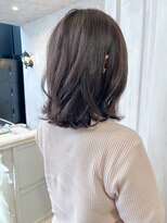 キャアリー(Caary)&nbsp;福山人気caaryラベンダーグレージュブリーチなし透明感カラー