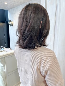 キャアリー(Caary) 福山人気caaryラベンダーグレージュブリーチなし透明感カラー