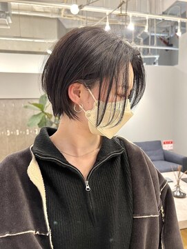 ジアン バイ ミルボン 西宮ガーデンズプラス(GIEN by milbon) ハンサム/ショートボブ/大人可愛い/前髪なし/くびれ