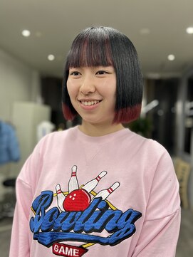 コード 四条河原町駅店(CHORD) 裾カラー×前髪インナー/ブリーチ/京都三条河原町/髪質改善