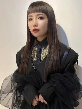 アンプ(amp) ぱっつんロング