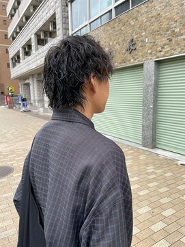 イナズマヘアー(INAZUMA HAIR) ◎men'sウルフミディ×ソフトツイストスパイラルパーマ◎