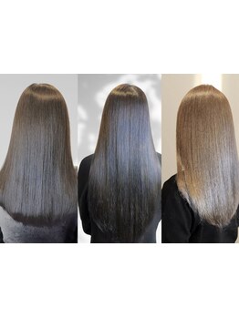 【ダメージレスなストレート使用★】湿気や乾燥など季節のクセ・うねりに幅広く対応♪柔らかで自然な艶髪へ