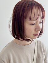 オンド(onde) おしゃれオレンジボブ