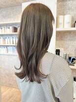 キャアリー(Caary)&nbsp;福山市caaryオリーブベージュイルミナカラー顔周りレイヤー