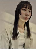 個性的顔まわりレイヤースタイル