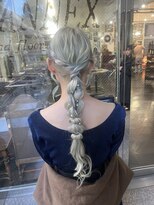 バイブアンドアネックス(VIBE & ANNEX)&nbsp;ロング編み下ろしアレンジ