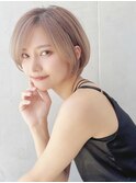 say.田代ショートショートボブ透明感カラーラベンダーハイライト