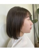 結んでも可愛いボブ