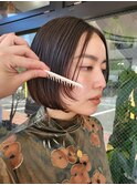 【零也】ボブ×ナチュラルブラウン
