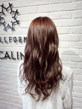 エールフォルム 藤枝店(YELLFORME) ナチュラルブラウン×コテ巻きふんわり