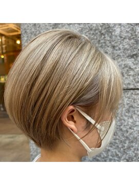 エント(ent) 丸みショートボブ*ベージュカラー