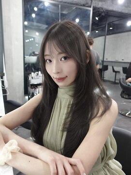 ラベル 渋谷(LAVEL) レイヤーカット×グレージュ