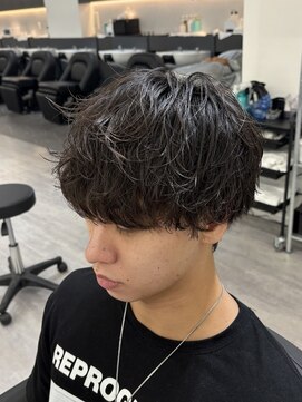 ビカムメンズヘアー 栄店(become men's hair) 緩めシャドウパーマ/韓国ヘア/メンズマッシュ/名古屋栄美容室