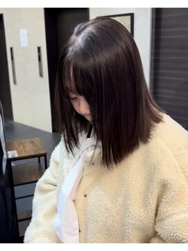 オプスヘアーフェリース(OPS HAIR feliz) ミディアム/透明感カラー/切りっぱなし/艶カラー/福岡/今泉