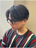 センターパート/ニュアンスパーマ/フェザーパーマ/メンズ