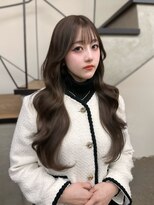 ミリ(mm)&nbsp;レイヤーカット オリーブベージュ カラー 韓国 髪質改善 仙台