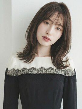 フレイムス ヘアアンドリラックス 赤羽店(Frames hair&relax) 大人ミディ20代30代40代◎前髪あり艶髪くびレイヤーボブ赤羽