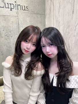 ロンドルピナス 小倉(Lond Lupinus) ミディアムレイヤーカット/似合わせカット/大人ガーリー/20代