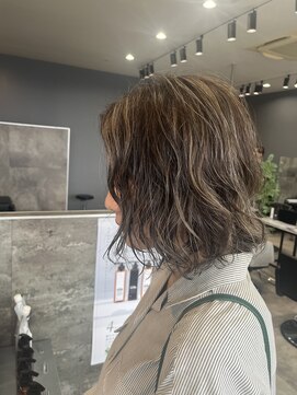 グリッター(GLITTER) 白髪ぼかしハイライト