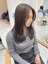 ジーナ 吉塚(Zina)&nbsp;レイヤーカット×シアーベージュ【福田】吉塚美容室 髪質改善