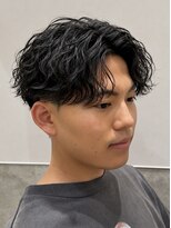 ラスト(LUAST) シャドウパーマメンズテテ風ゆるめパーマ韓国ヘア波巻きツイスト
