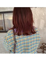 ヘルベチカ・ヘア(Helvetica hair) [helvetica hair] cherry red