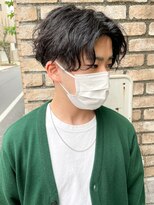 フェード ツーブロック 刈り上げ ソフトツイストパーマ【山岸】