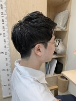 アンガーデン(Une GARDEN)&nbsp;スーツ短髪刈り上げアップバング/メンズカット/襟足カット/眉毛