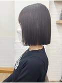 小顔ボブ×美髪[ぱつっとボブ/縮毛矯正/横浜韓国]