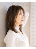 白髪染めに見えない白髪染め 8トーン 透け感ベージュ