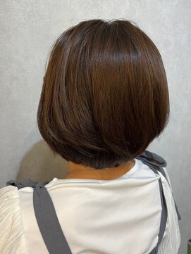 ウィスプ 赤羽店(wisp) 大人ボブ 夏のうねりに髪質改善Trと艶感カラー#1