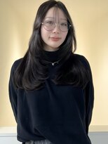 アイトーキョーエス 渋谷(AI TOKYO S)&nbsp;シャギーレイヤーロングレイヤーブルーブラック透明感カラー渋谷