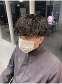 波巻きパーマ