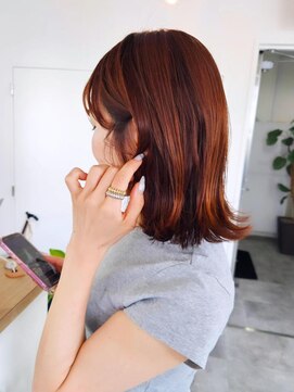 エイス 梅田 中津(Ace) くびれボブ　ローズピンクカラー