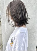 レイヤーボブ/グレージュ系