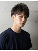 ▼フェザーショート/メンズカット/ツーブロック/ビジネスマン