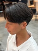 MEN’S HAIR/千葉駅/センターパート/曲がる縮毛矯正/齊藤大樹