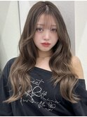 ブリーチなしダブルカラーヘーゼルベージュイルミナカラー渋谷
