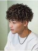 スペインカール/フェザーパーマ/メンズパーマ/テーパーフェード