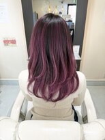 イマージュヘアー バレイヤージュカラー