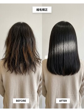 SENJYU 名古屋 名駅【髪質改善 縮毛矯正 白髪ぼかし特化サロン】【4月中旬～(予定)】 髪質改善 縮毛矯正ストレート/ミディアムヘア