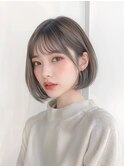 【小顔見え】ひし形ショートボブ