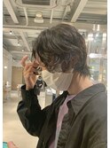 ブリーチなしカラー◎爽やかウルフショートニュアンスパーマ夏